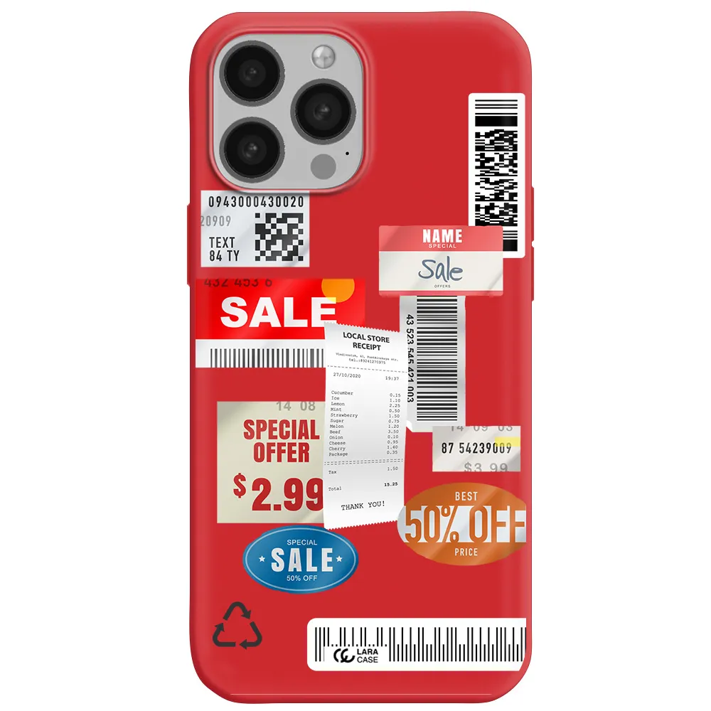 Sale Stickers Apple iPhone 13 Pro Silicone Imperial Red Case