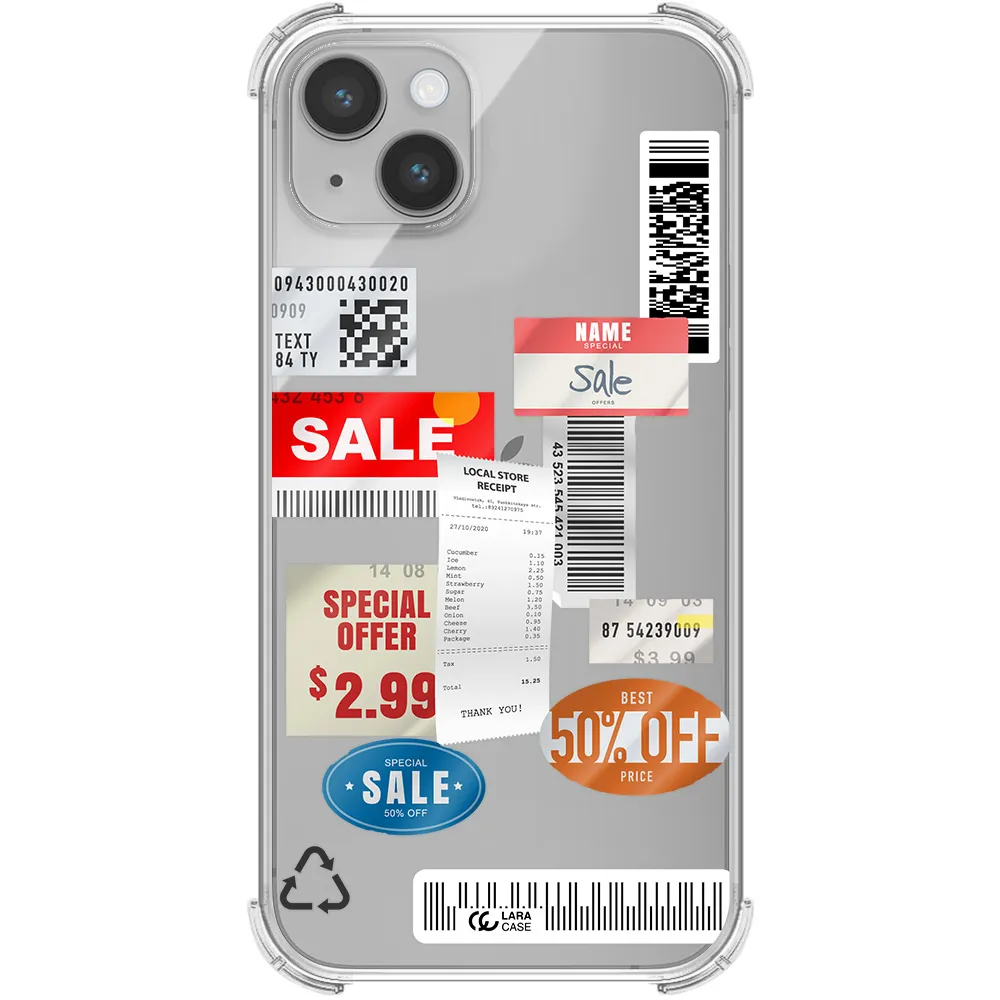 Sale Stickers Apple iPhone 14 Clear PC Case