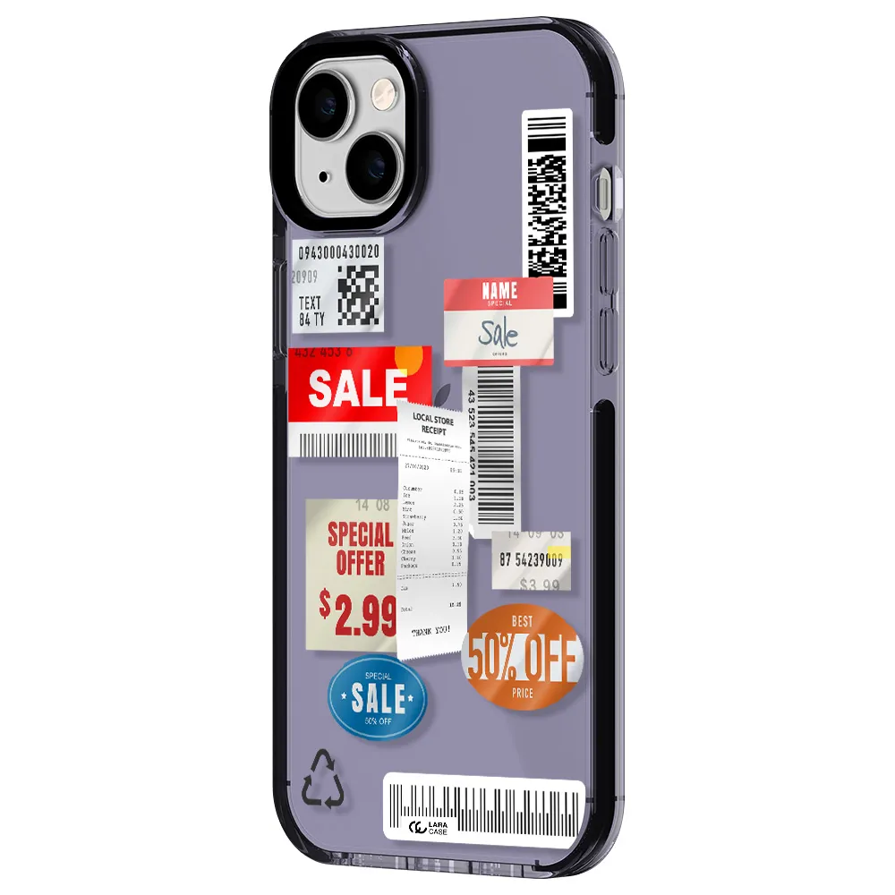 Sale Stickers Apple iPhone 14 plus impact Lilac Case
