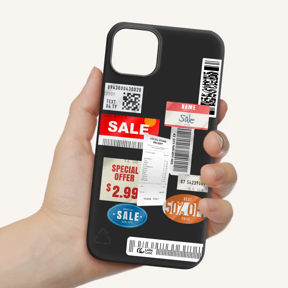 Sale Stickers Apple iPhone 14 plus Silicone black Case