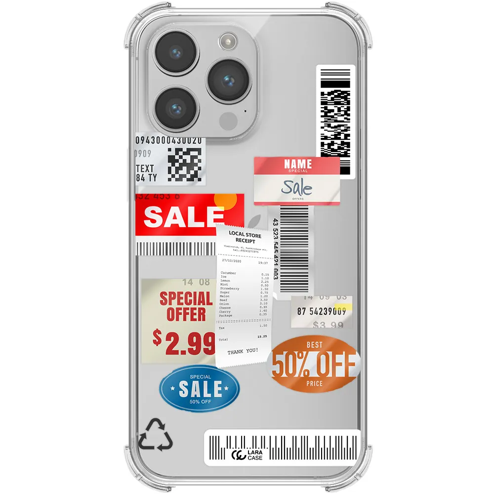 Sale Stickers Apple iPhone 14 pro Clear PC Case