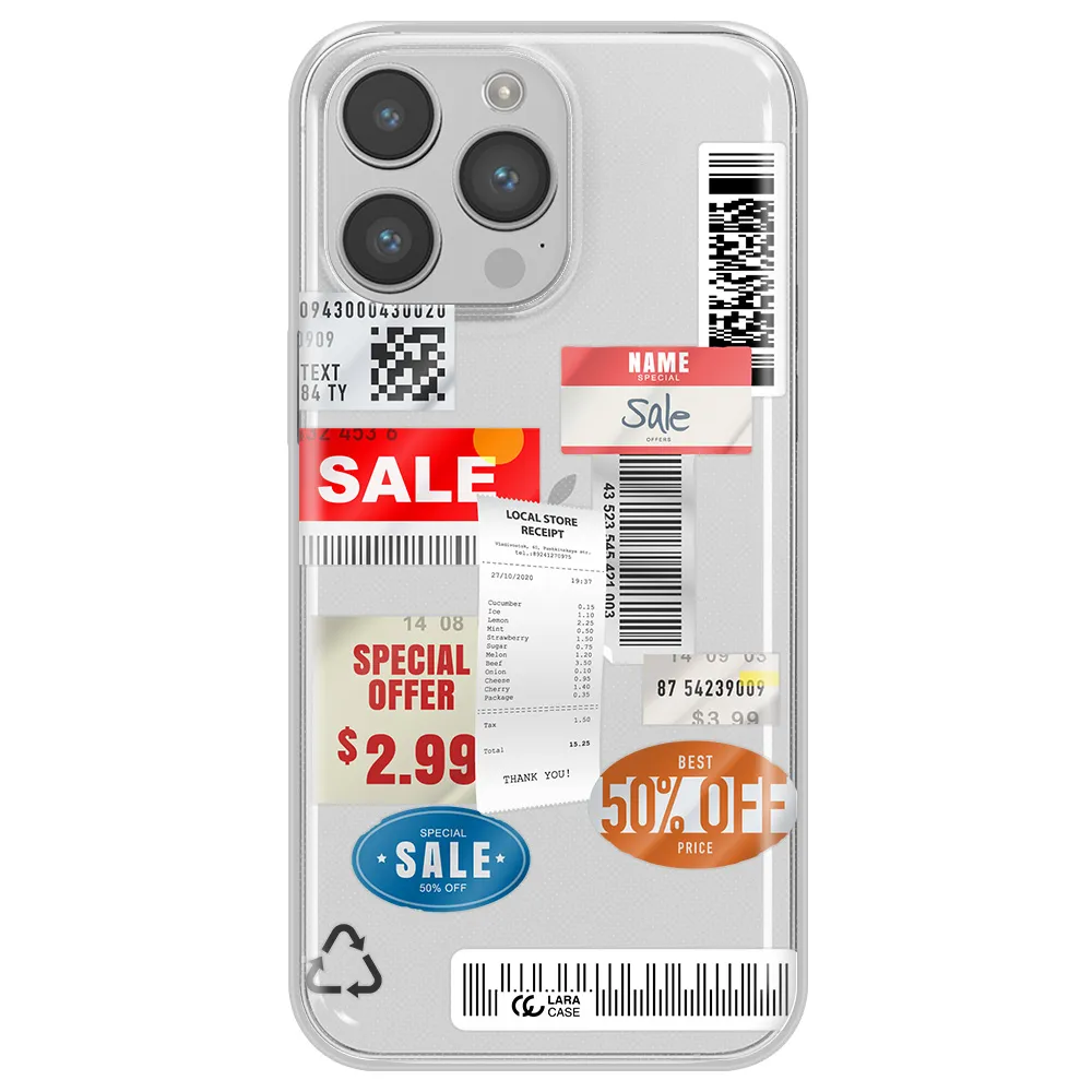 Sale Stickers Apple iPhone 14 pro max Clear TPU Case