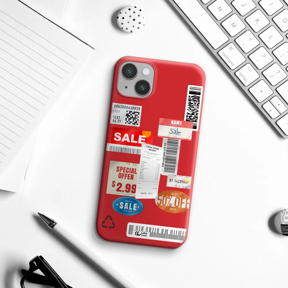 Sale Stickers Apple iPhone 14 Silicone Imperial Red Case