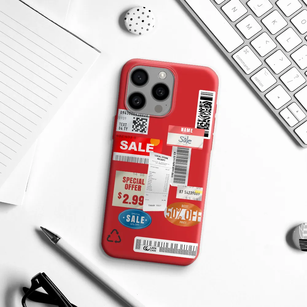 Sale Stickers Apple Iphone 15 Pro Max Silicone Imperial Red Case