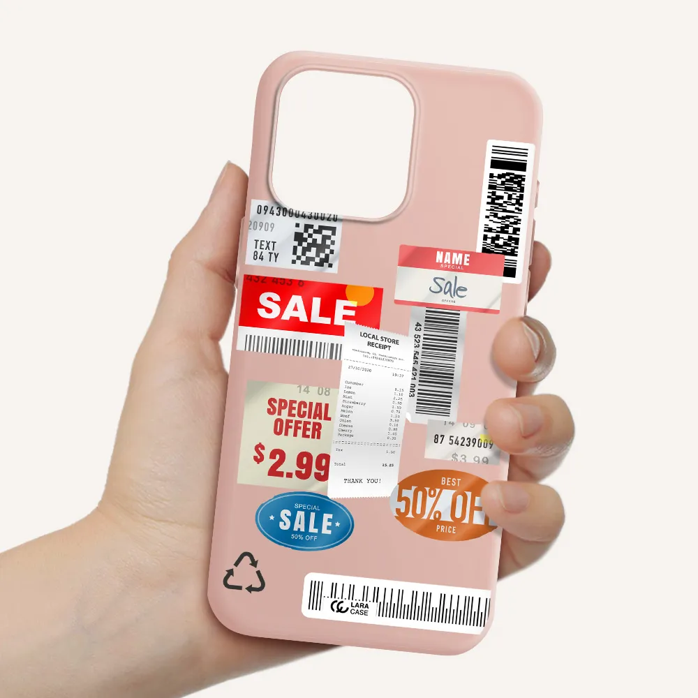 Sale Stickers Apple Iphone 15 Pro max Silicone pastel pink Case