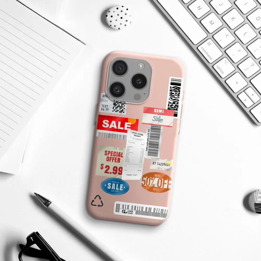 Sale Stickers Apple Iphone 15 Pro Silicone Pastel Pink Case