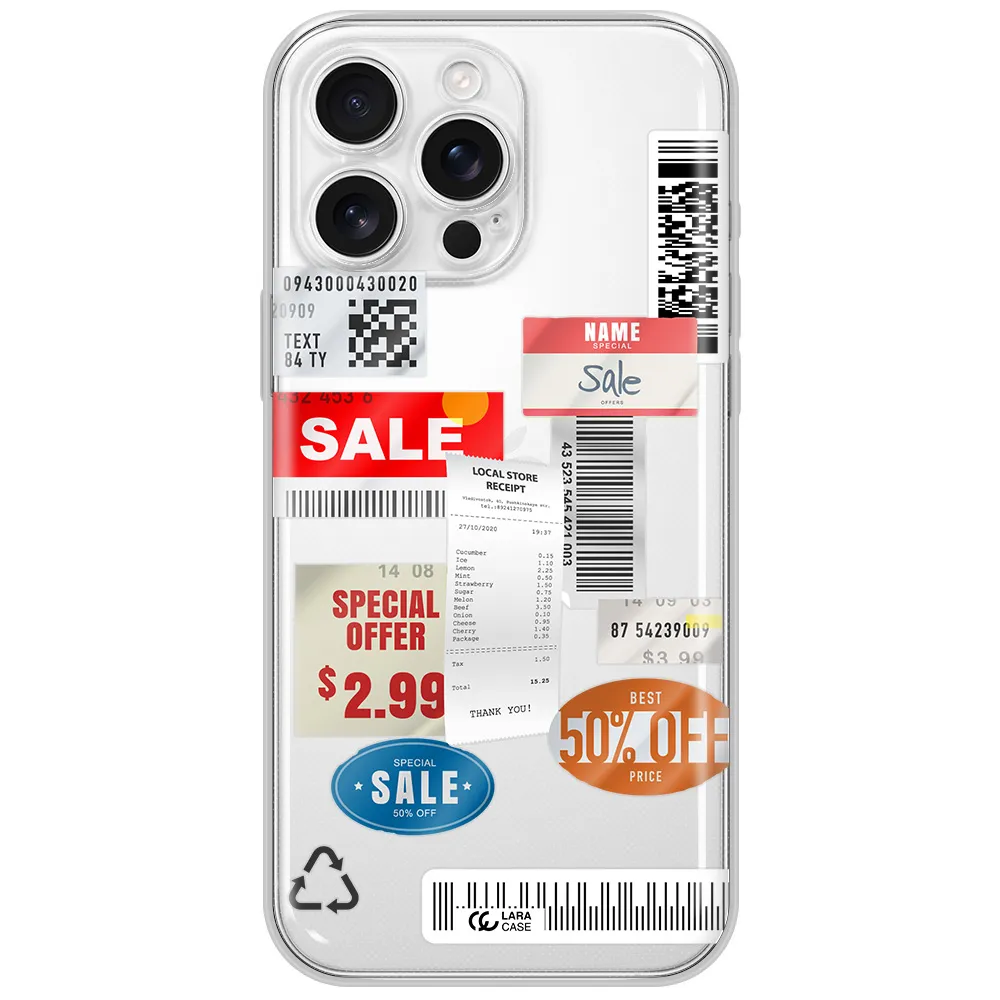 Sale Stickers Apple Iphone 16 Pro Max Clear Tpu Case