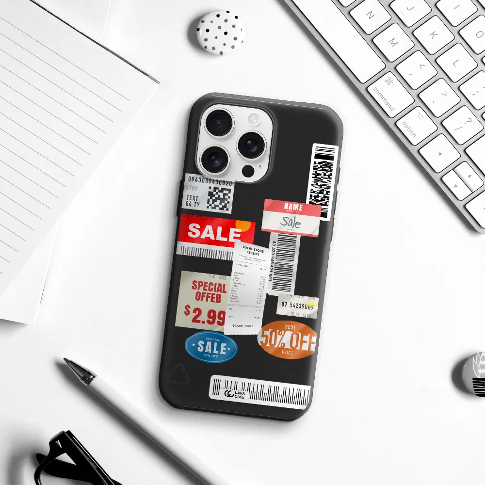 Sale Stickers Apple Iphone 16 Pro Max Silicone Black Case