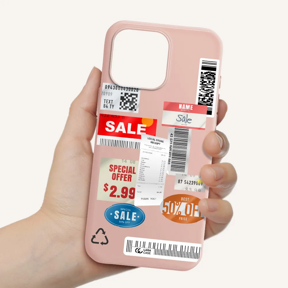 Sale Stickers Apple Iphone 16 Pro Max Silicone Pastel Pink Case