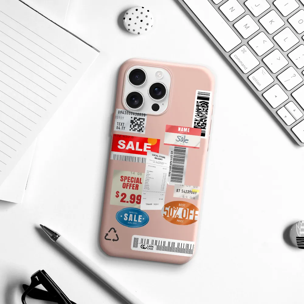 Sale Stickers Apple Iphone 16 Pro Max Silicone Pastel Pink Case