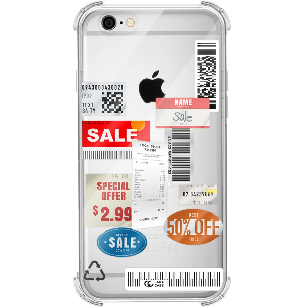 Sale Stickers Apple iPhone 6 Clear PC Case