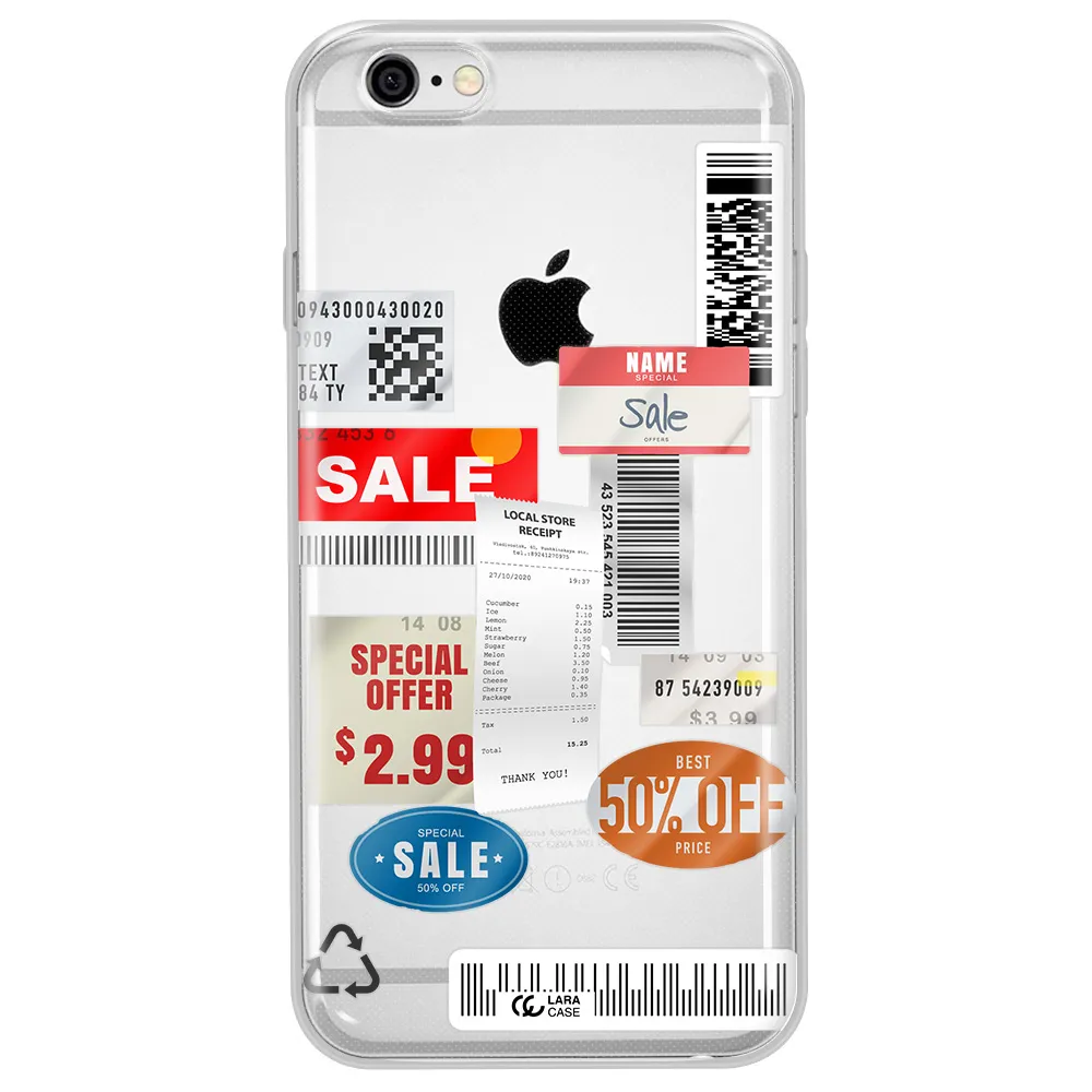Sale Stickers Apple iPhone 6 plus Clear TPU Case