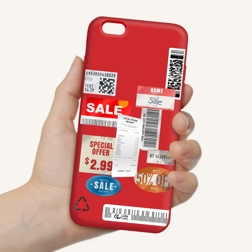 Sale Stickers Apple iPhone 6 plus Silicone Imperial Red Case