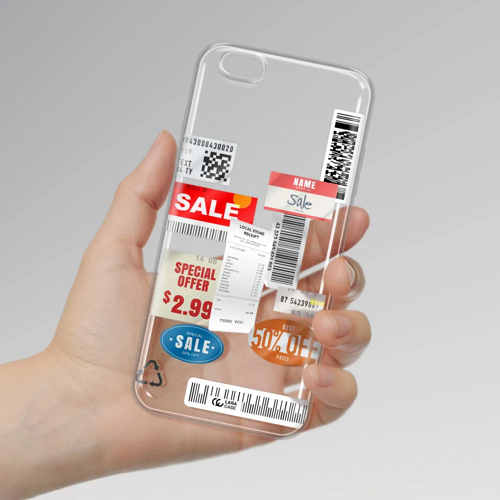 Sale Stickers Apple iPhone 6 s plus Clear TPU Case