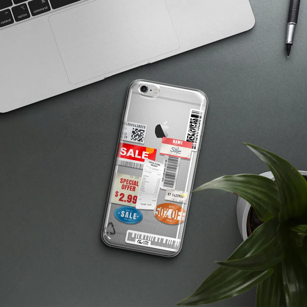 Sale Stickers Apple iPhone 6 s plus Clear TPU Case