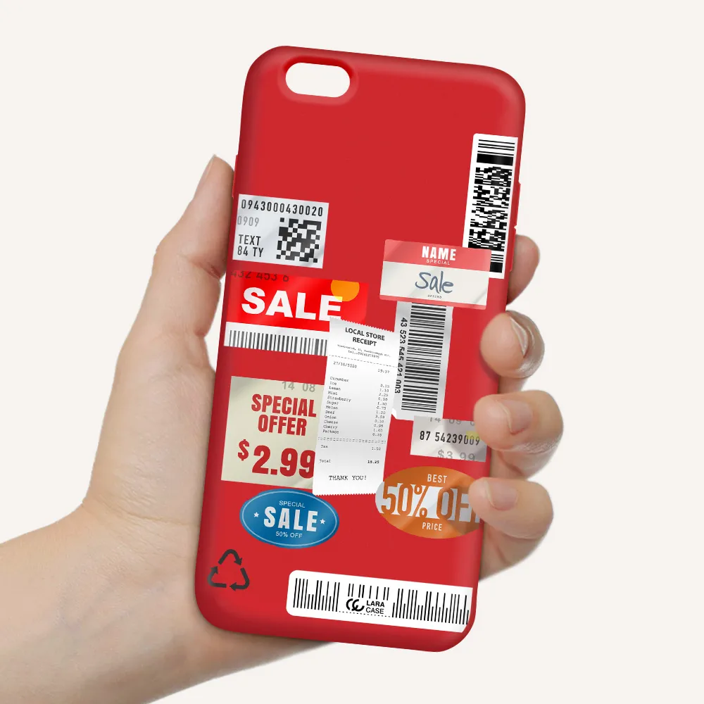 Sale Stickers Apple iPhone 6 s plus Silicone Imperial Red Case