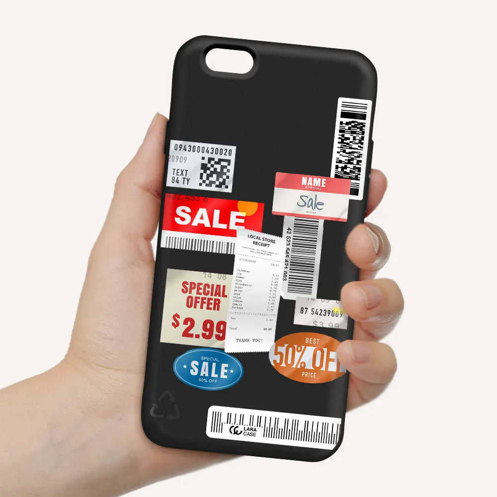 Sale Stickers Apple iPhone 6 Silicone black Case