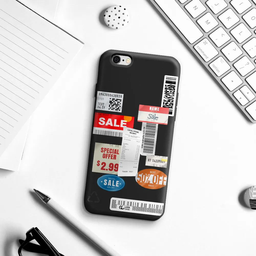Sale Stickers Apple iPhone 6 Silicone black Case