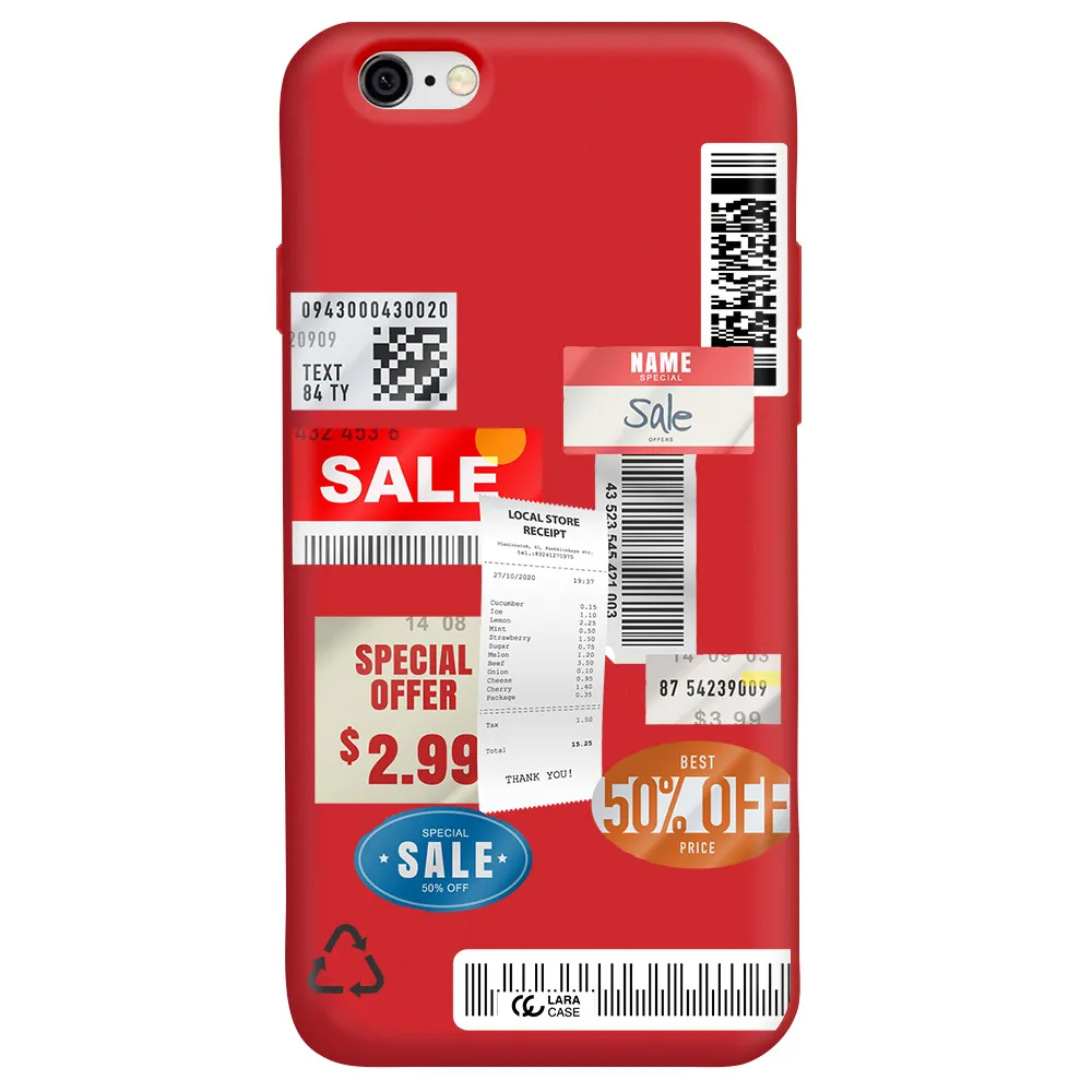 Sale Stickers Apple iPhone 6 Silicone Imperial Red Case