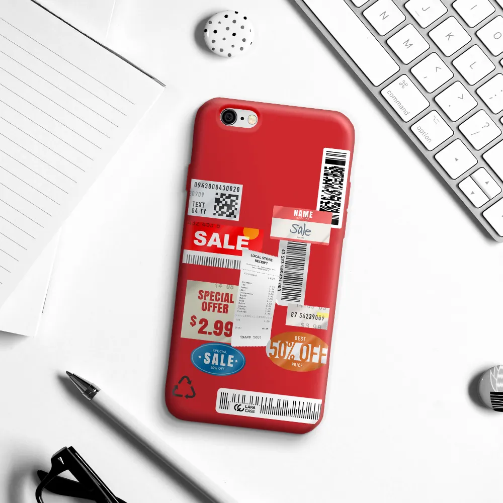 Sale Stickers Apple iPhone 6 Silicone Imperial Red Case