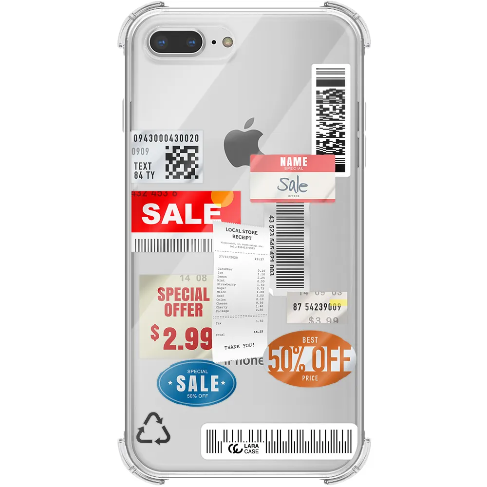 Sale Stickers Apple iPhone 7 plus Clear PC Case