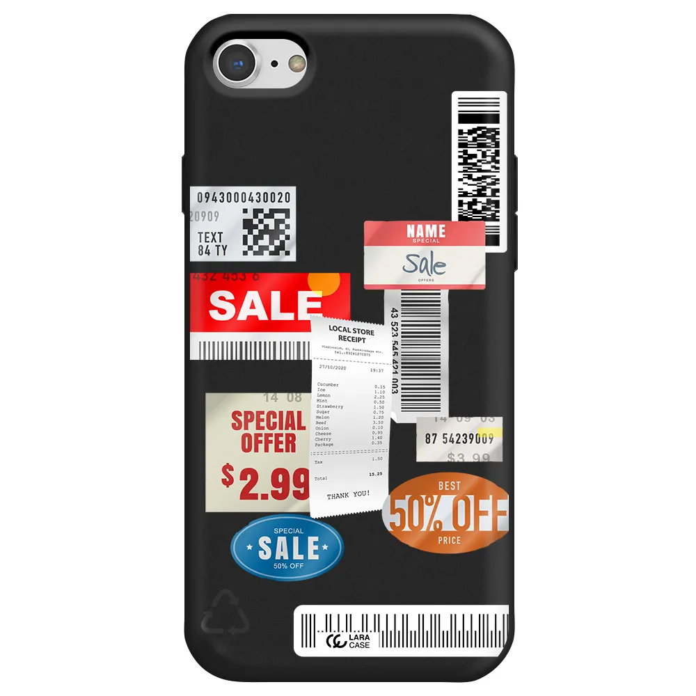 Sale Stickers Apple iPhone 7 Silicone black Case