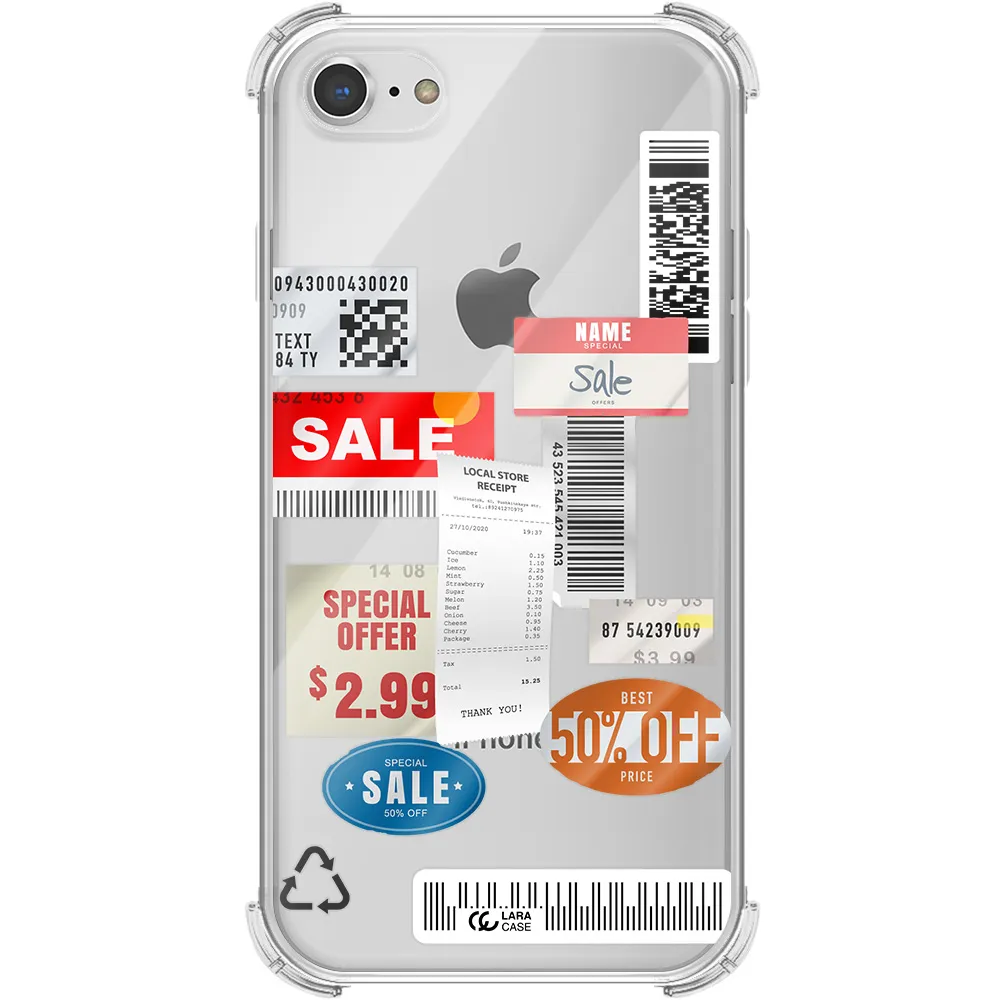 Sale Stickers Apple iPhone 8 Clear PC Case