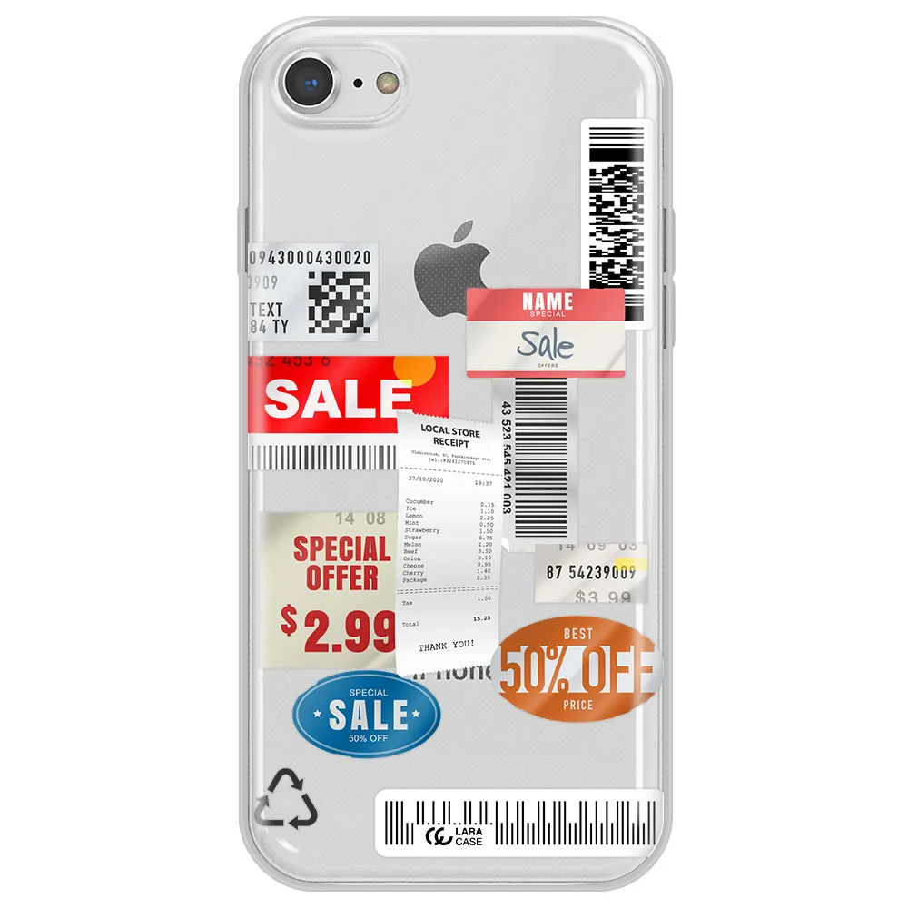 Sale Stickers Apple iPhone 8 Clear TPU Case