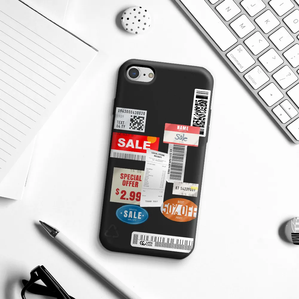 Sale Stickers Apple iPhone 8 Silicone black Case