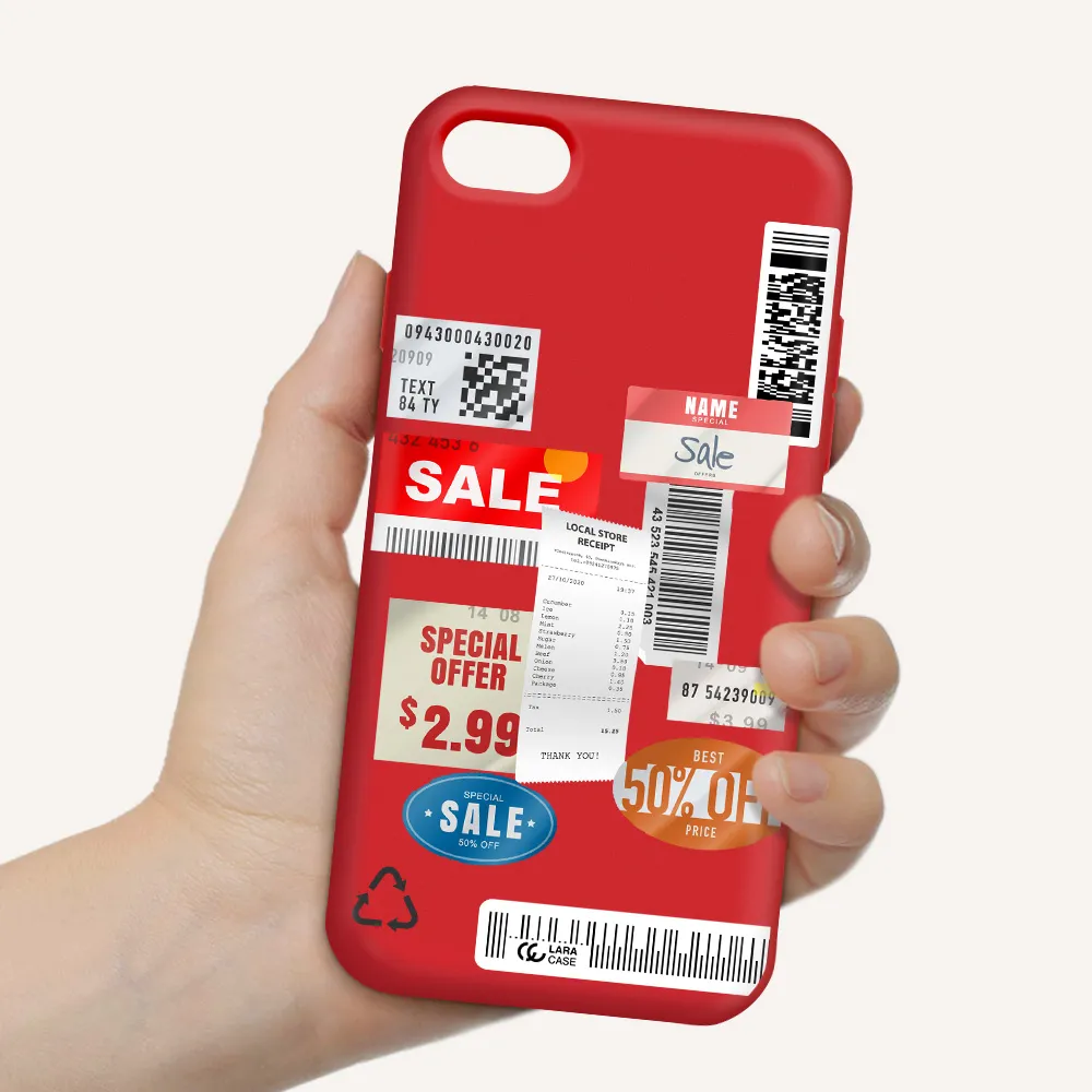 Sale Stickers Apple iPhone 8 Silicone Imperial Red Case