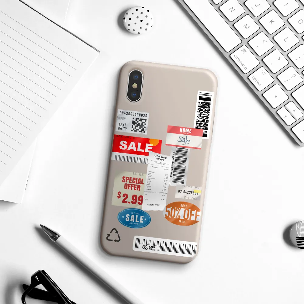 Sale Stickers Apple iPhone X Silicone Stone Case