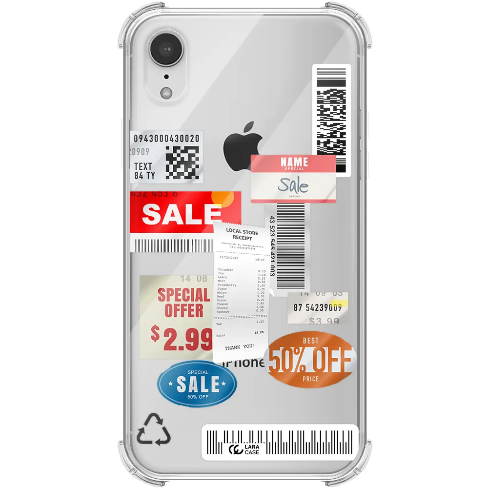 Sale Stickers Apple iPhone XR Clear PC Case