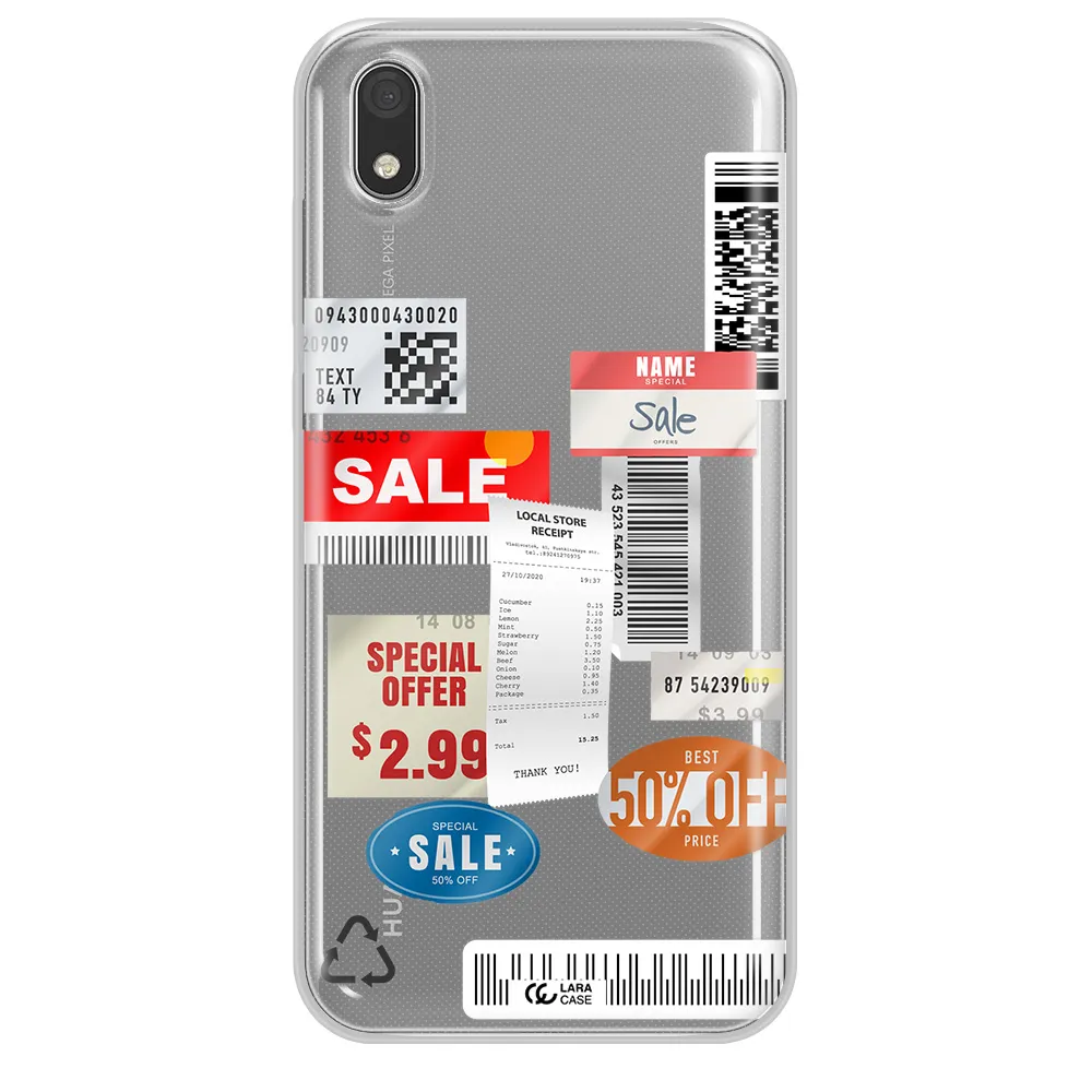 Sale Stickers Huawei Honor 8S Clear TPU Case