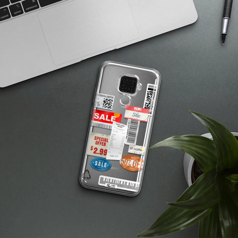 Sale Stickers Huawei Mate 30 Lite Clear TPU Case