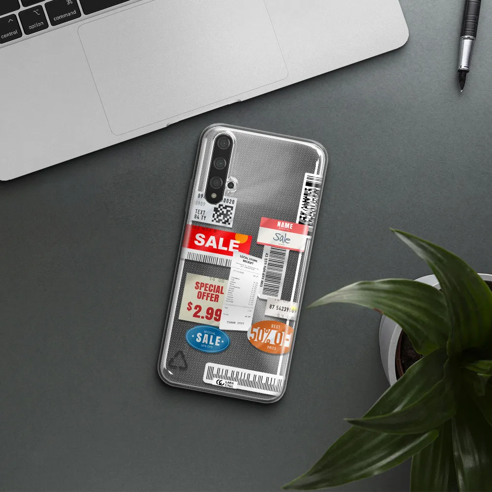 Sale Stickers Huawei Nova 5t Clear TPU Case
