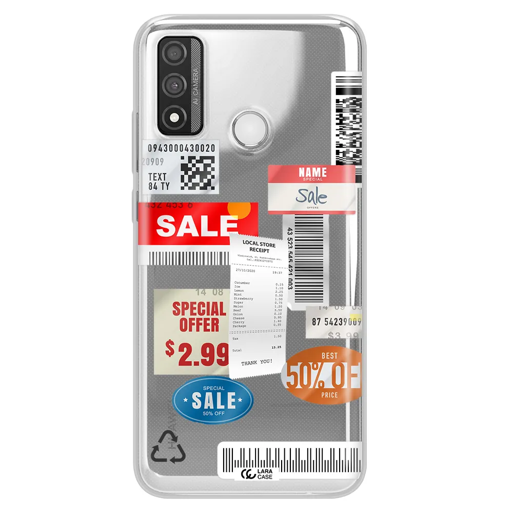 Sale Stickers Huawei P Smart 2020 Clear TPU Case