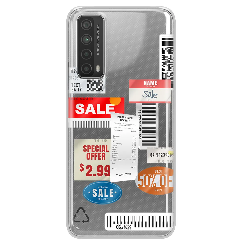 Sale Stickers Huawei P Smart 2021 Clear TPU Case