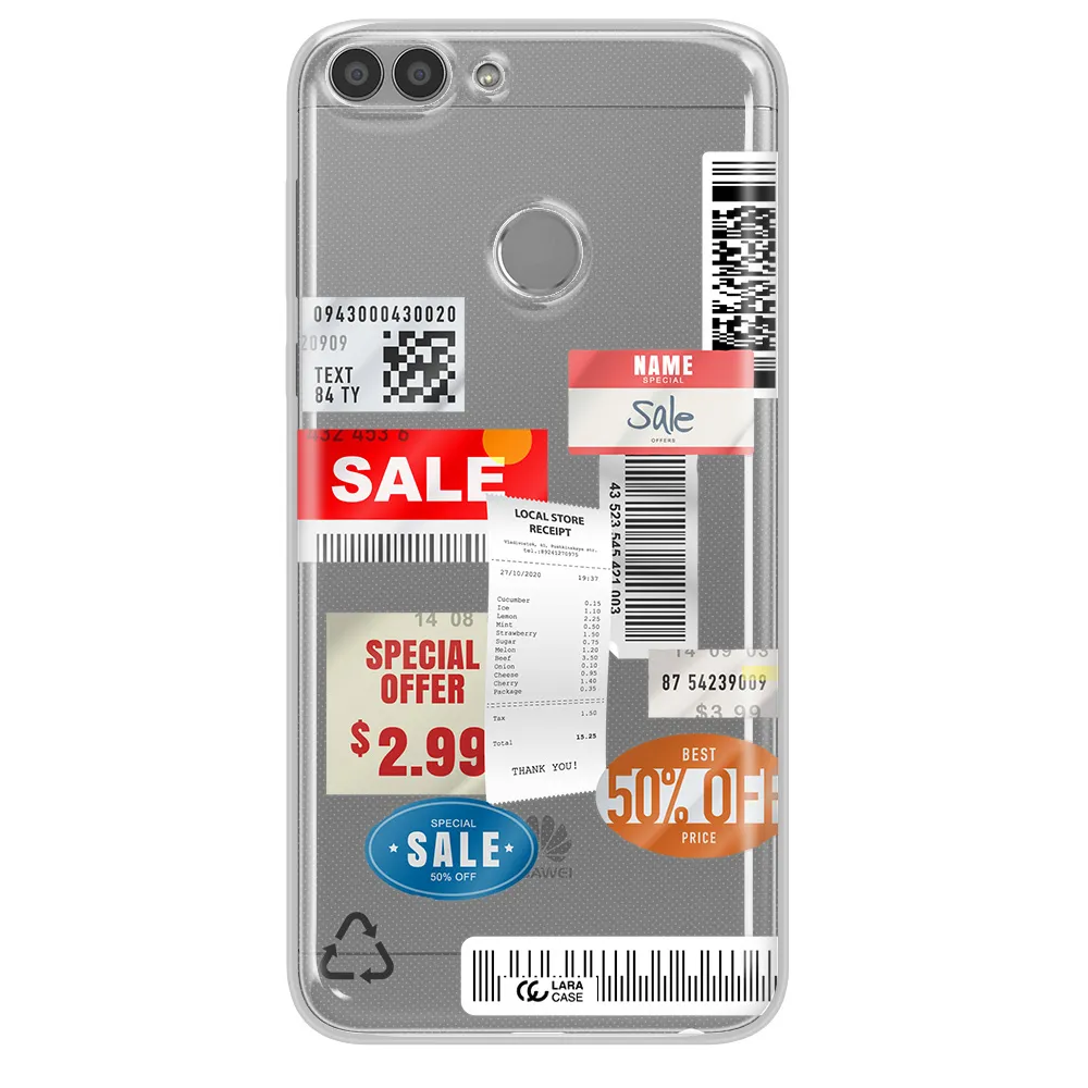 Sale Stickers Huawei P Smart Clear TPU Case
