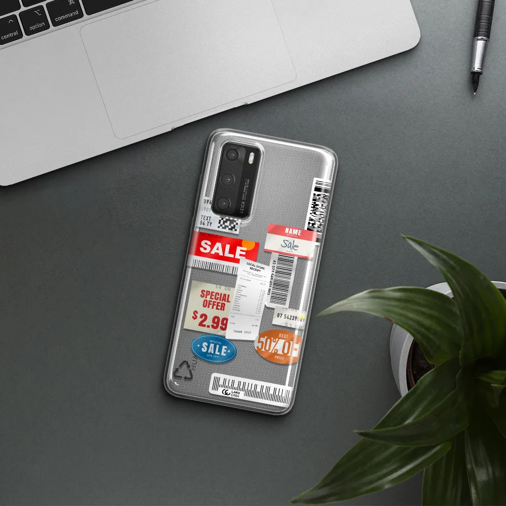 Sale Stickers Huawei P40 Clear TPU Case