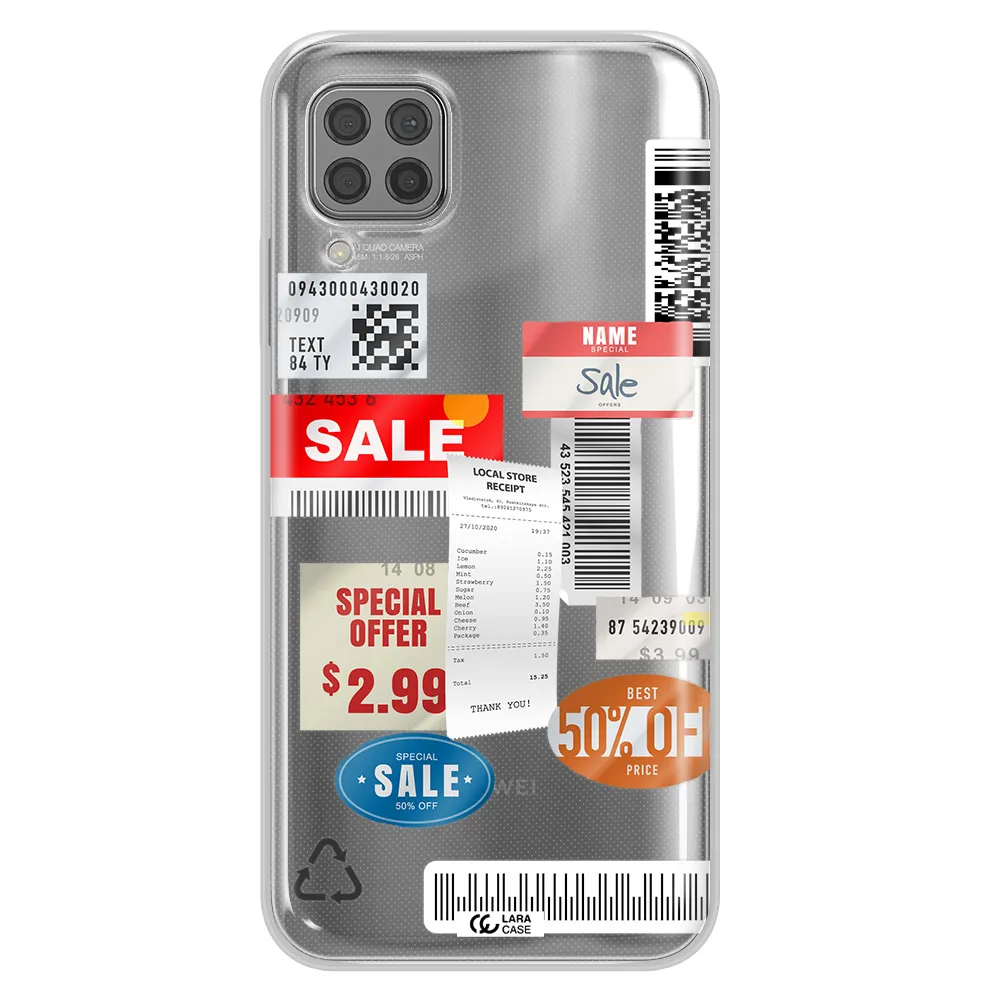 Sale Stickers Huawei P40 Lite Clear TPU Case