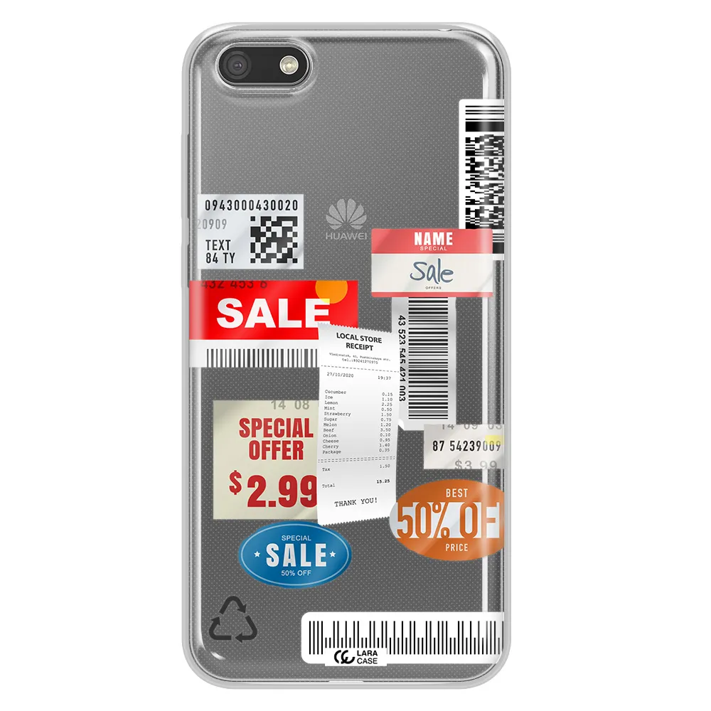 Sale Stickers Huawei Y5 2018 Clear TPU Case