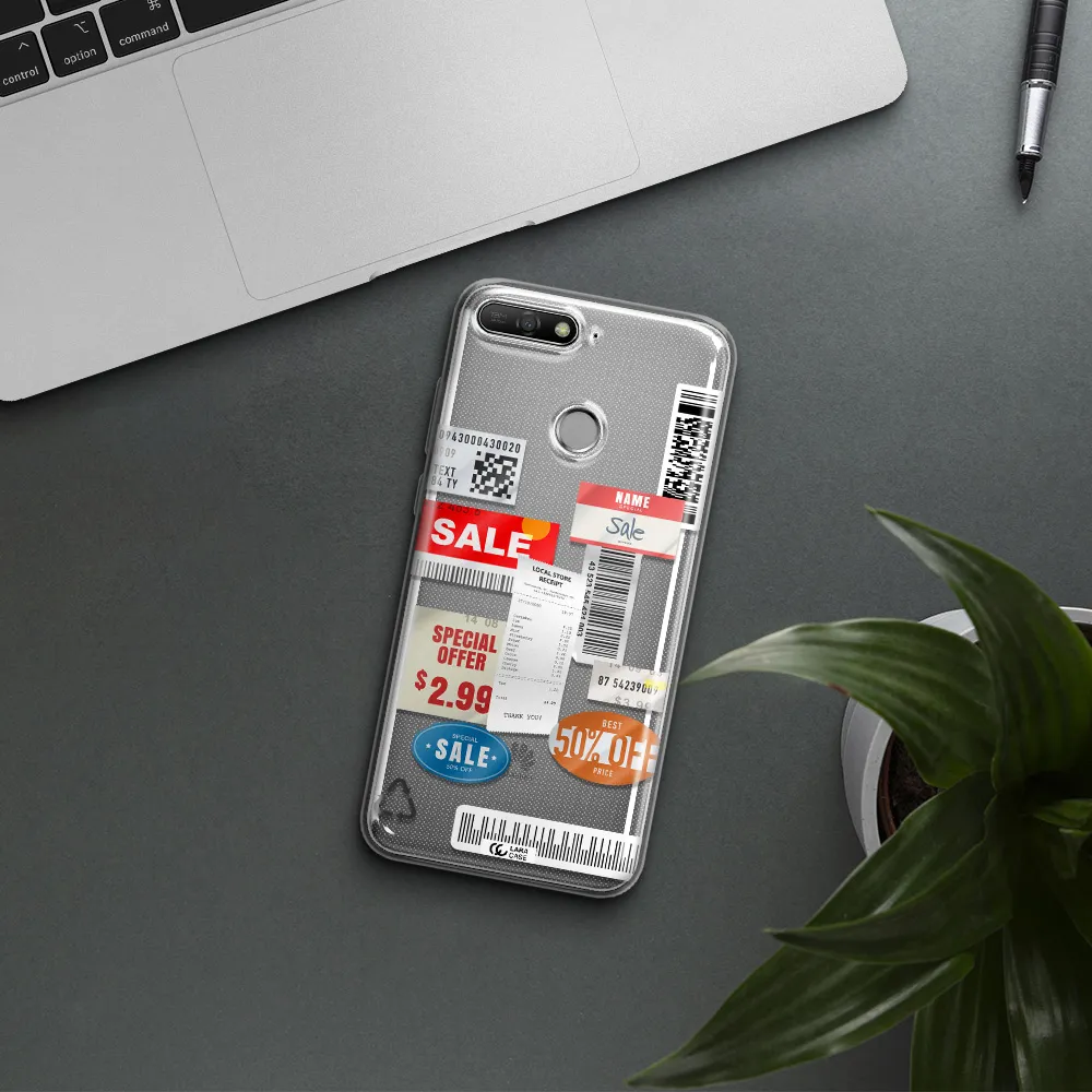 Sale Stickers Huawei Y6 Prime 2018 Clear TPU Case