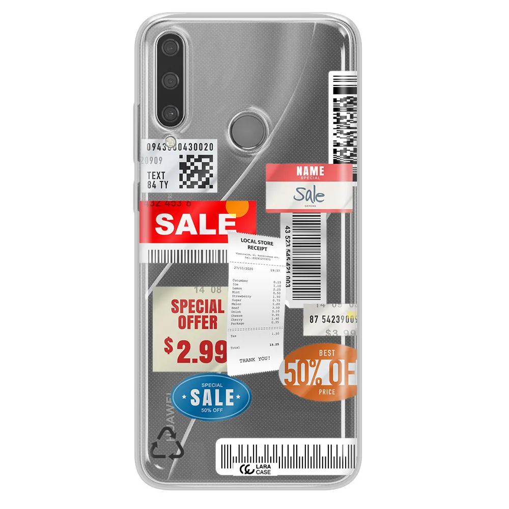 Sale Stickers Huawei Y6P Clear TPU Case