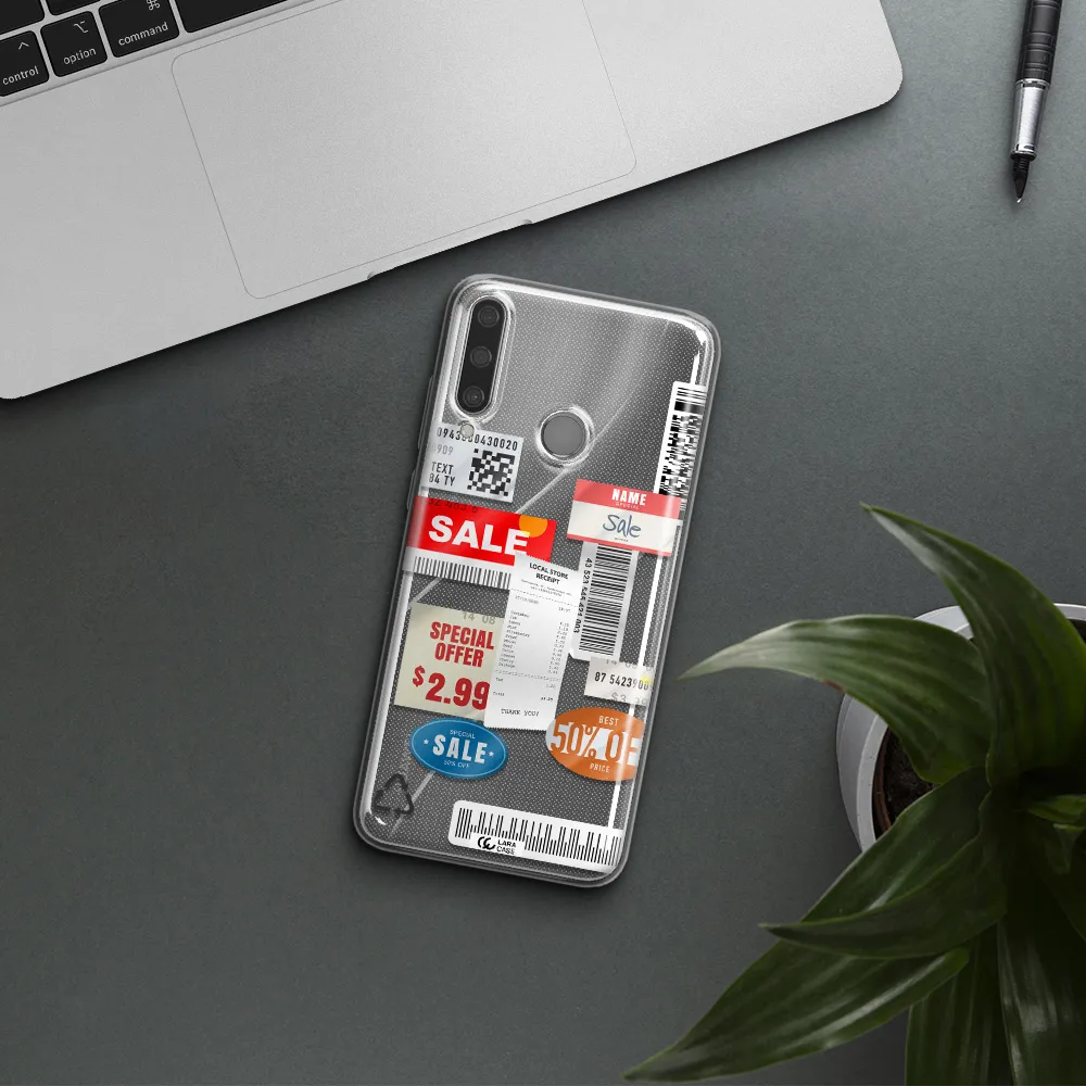 Sale Stickers Huawei Y6P Clear TPU Case
