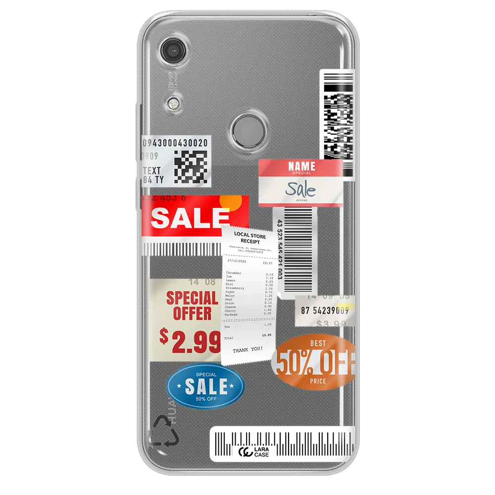 Sale Stickers Huawei Y6S Clear TPU Case