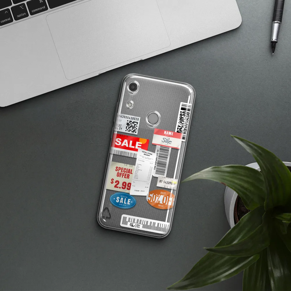 Sale Stickers Huawei Y6S Clear TPU Case