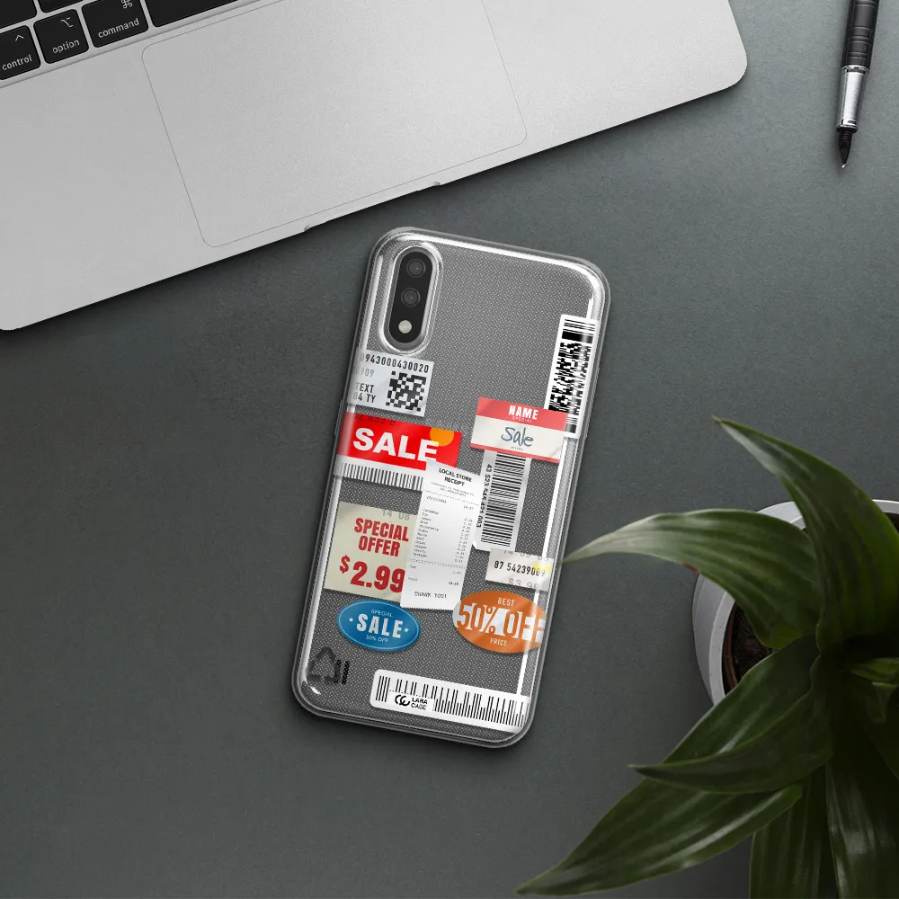 Sale Stickers Samsung A01 Clear TPU Case