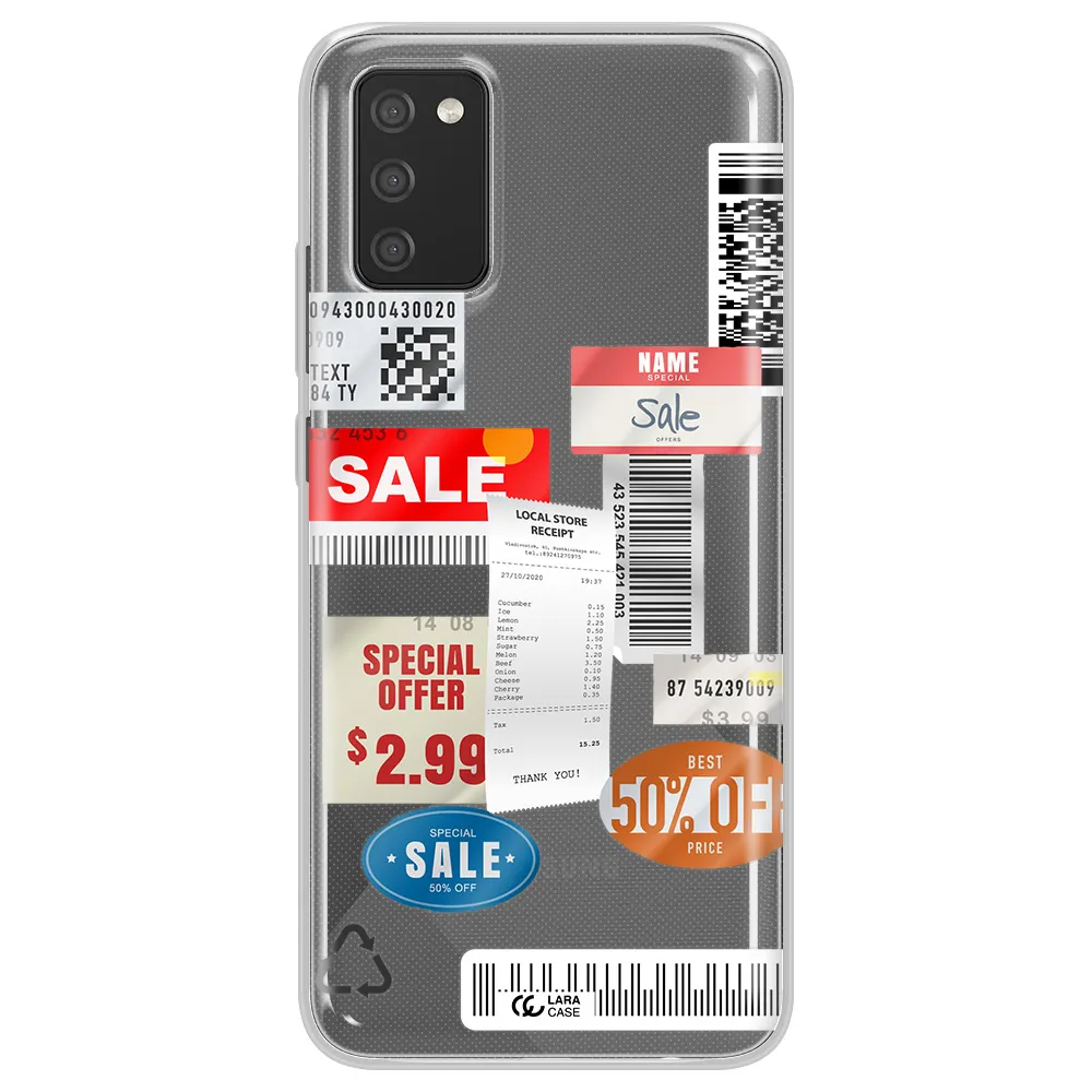 Sale Stickers Samsung A02S Clear TPU Case