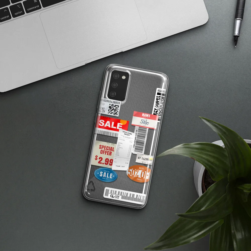 Sale Stickers Samsung A02S Clear TPU Case