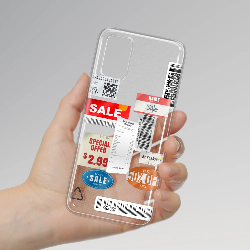 Sale Stickers Samsung A03S Clear TPU Case